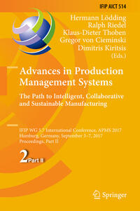 Vorderes Coverbild Advances in Production Management Systems. The Path to Intelligent, Collaborative and Sustainable Manufacturing