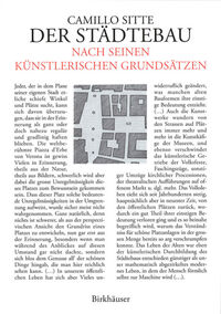 Vorderes Coverbild Der Städtebau nach seinen künstlerischen Grundsätzen
