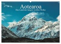Vorderes Coverbild Aotearoa - Das Land der langen weißen Wolke (Wandkalender 2025 DIN A2 quer), CALVENDO Monatskalender