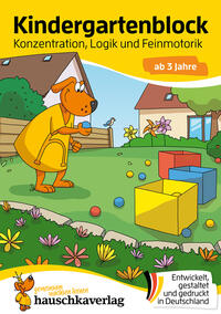 Vorderes Coverbild Kindergartenblock ab 3 Jahre – Konzentration, Logik, Feinmotorik