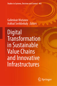 Vorderes Coverbild Digital Transformation in Sustainable Value Chains and Innovative Infrastructures