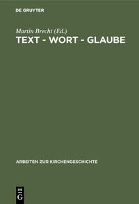 Vorderes Coverbild Text - Wort - Glaube