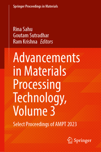 Vorderes Coverbild Advancements in Materials Processing Technology, Volume 3
