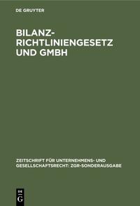 Vorderes Coverbild Bilanzrichtliniengesetz und GmbH