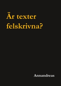 Vorderes Coverbild Är texter felskrivna?