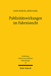 Vorderes Coverbild Publizitätswirkungen im Fahrnisrecht