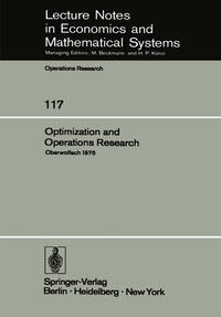 Vorderes Coverbild Optimization and Operations Research