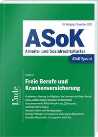 Vorderes Coverbild ASoK-Spezial Freie Berufe und Krankenversicherung