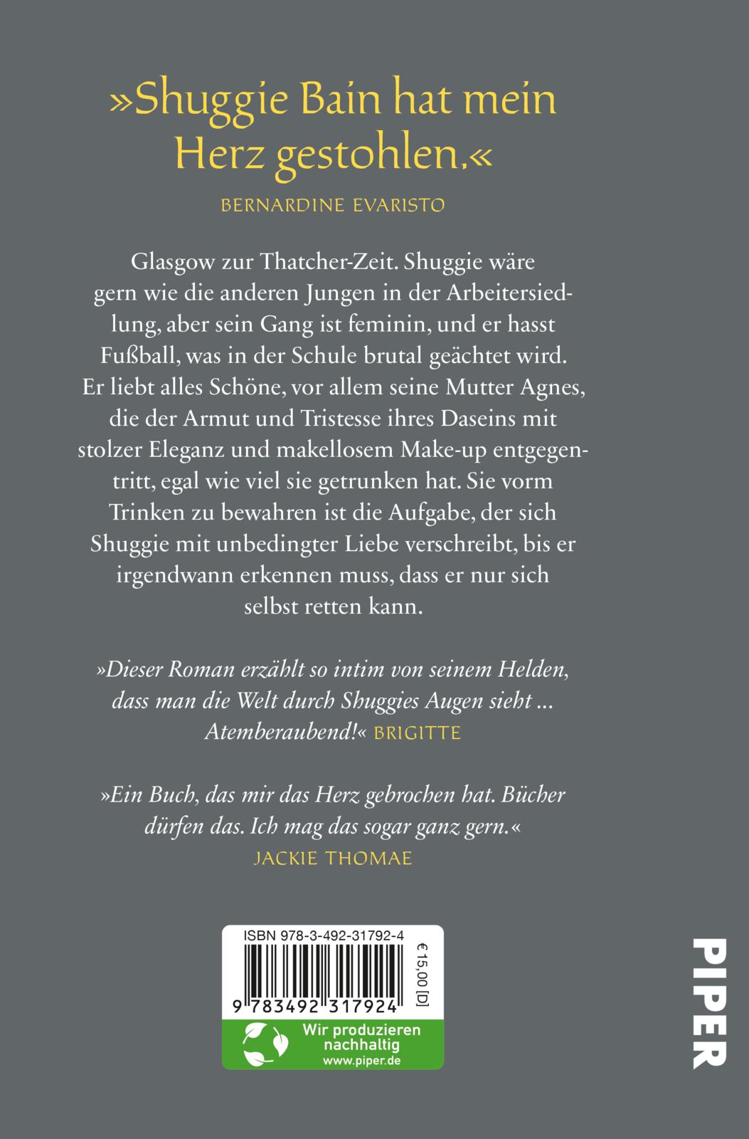 Rückseitencover Shuggie Bain
