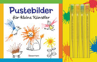 Vorderes Coverbild Pustebilder für kleine Künstler-Set. Mit 4 Kleckspipetten