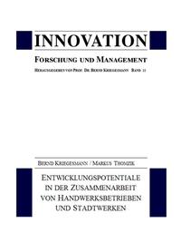 Vorderes Coverbild Entwicklungspotentiale in der Zusammenarbeit von Handwerksbetrieben und Stadtwerken