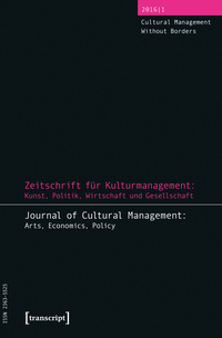 Vorderes Coverbild Zeitschrift für Kulturmanagement: Kunst, Politik, Wirtschaft und Gesellschaft