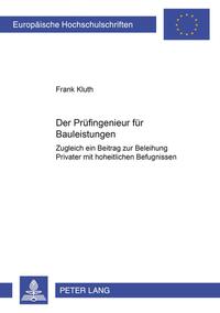 Vorderes Coverbild Der Prüfingenieur für Bauleistungen