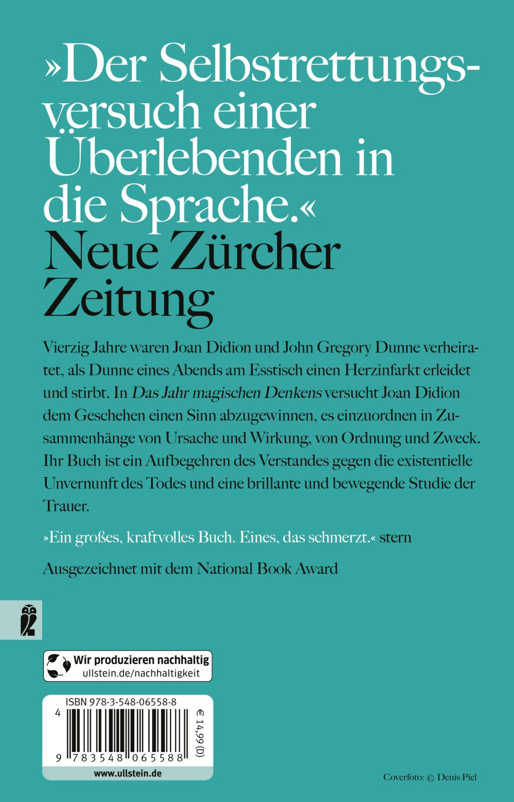 Rückseitencover Das Jahr magischen Denkens
