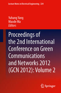 Vorderes Coverbild Proceedings of the 2nd International Conference on Green Communications and Networks 2012 (GCN 2012): Volume 2