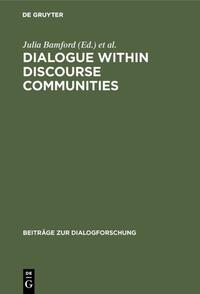 Vorderes Coverbild Dialogue within Discourse Communities