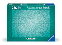 Vorderes Coverbild Erwachsenenpuzzle 736 Teile - Krypt Metallic Mint