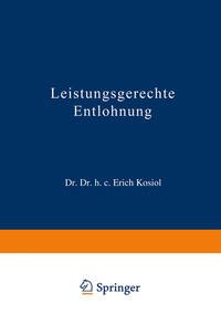 Vorderes Coverbild Leistungsgerechte Entlohnung