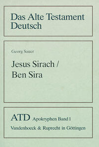 Vorderes Coverbild Jesus Sirach / Ben Sira