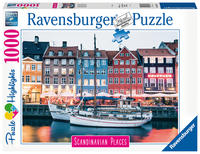 Vorderes Coverbild Ravensburger Puzzle Scandinavian Places 16739 - Kopenhagen, Dänemark - 1000 Teile Puzzle für Erwachsene und Kinder ab 14 Jahren