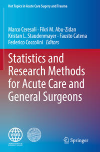 Vorderes Coverbild Statistics and Research Methods for Acute Care and General Surgeons