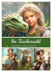 Vorderes Coverbild Im Zauberwald. Kleine Helden im magischen Druidenland (Wandkalender 2025 DIN A2 hoch), CALVENDO Monatskalender