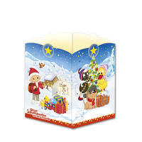 Vorderes Coverbild Trötsch Unser Sandmännchen Postkarte zum Aufstellen Windlicht-Adventskalender Sandmann