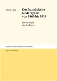 Vorderes Coverbild Der französische Liederzyklus von 1866 bis 1914