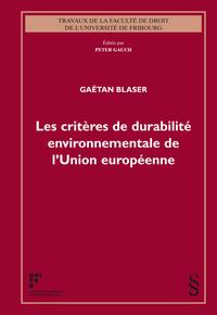 Vorderes Coverbild Les critères de durabilité environnementale de l'Union européenne