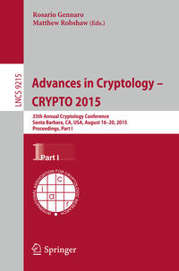 Vorderes Coverbild Advances in Cryptology -- CRYPTO 2015