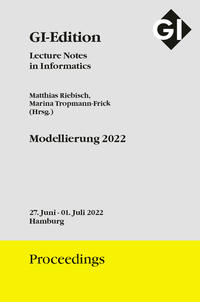 Vorderes Coverbild GI Edition Proceedings Band 324 "Modellierung 2022"