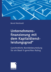 Vorderes Coverbild Unternehmensfinanzierung mit dem Kapital-dienstleistungsgrad®