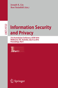Vorderes Coverbild Information Security and Privacy