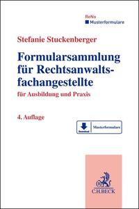 Vorderes Coverbild Formularsammlung für Rechtsanwaltsfachangestellte