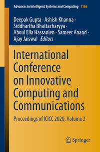 Vorderes Coverbild International Conference on Innovative Computing and Communications