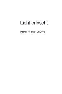 Vorderes Coverbild Licht erlöscht