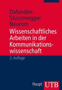 Vorderes Coverbild Wissenschaftliches Arbeiten in der Kommunikationswissenschaft