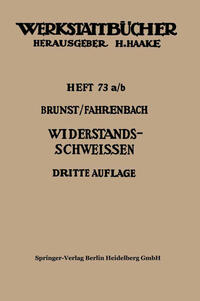 Vorderes Coverbild Widerstandsschweißen