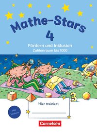 Vorderes Coverbild Mathe-Stars - Fördern und Inklusion - 4. Schuljahr