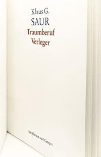Vorderes Coverbild Traumberuf Verleger