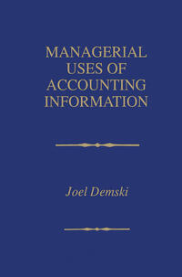 Vorderes Coverbild Managerial Uses of Accounting Information