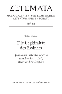 Vorderes Coverbild Zetemata / Die Legitimität des Redners