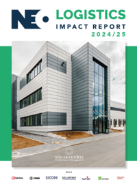 Vorderes Coverbild NEO Logistics Impact Report 2024/25