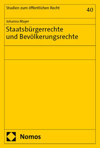 Vorderes Coverbild Staatsbürgerrechte und Bevölkerungsrechte
