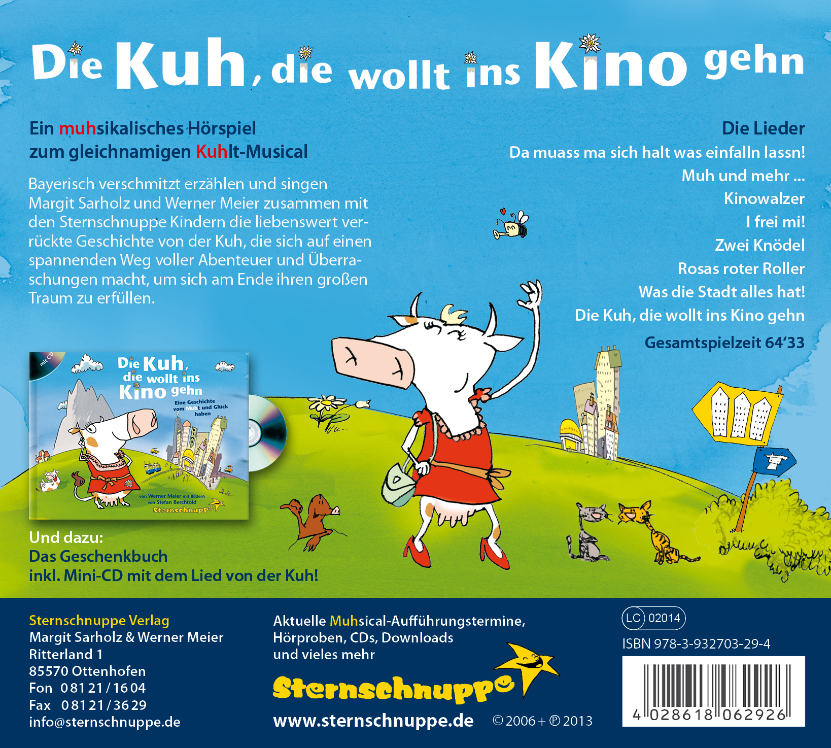 Rückseitencover Die Kuh, die wollt ins Kino gehn