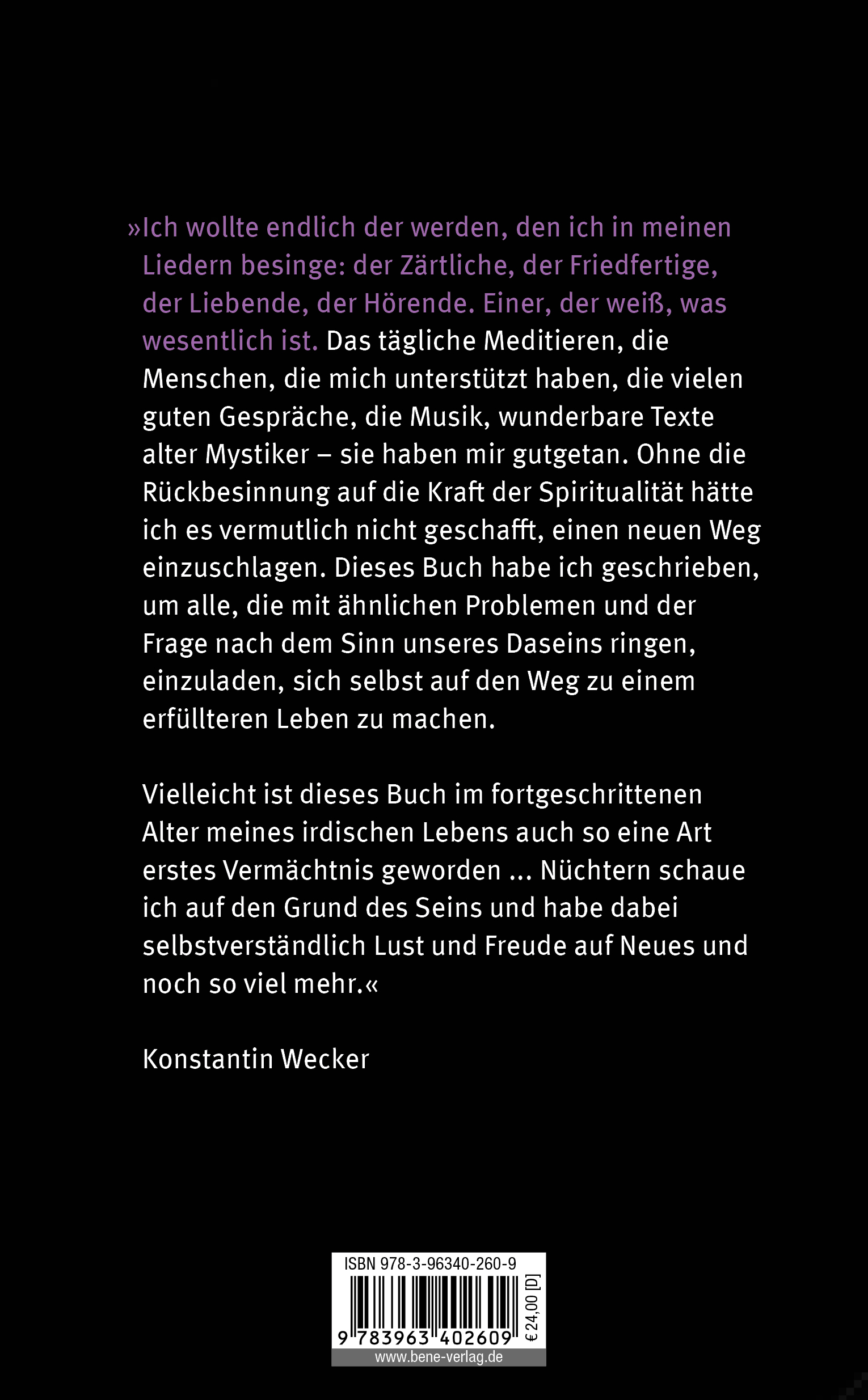 Rückseitencover Der Liebe zuliebe