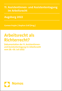 Vorderes Coverbild Arbeitsrecht als Richterrecht?