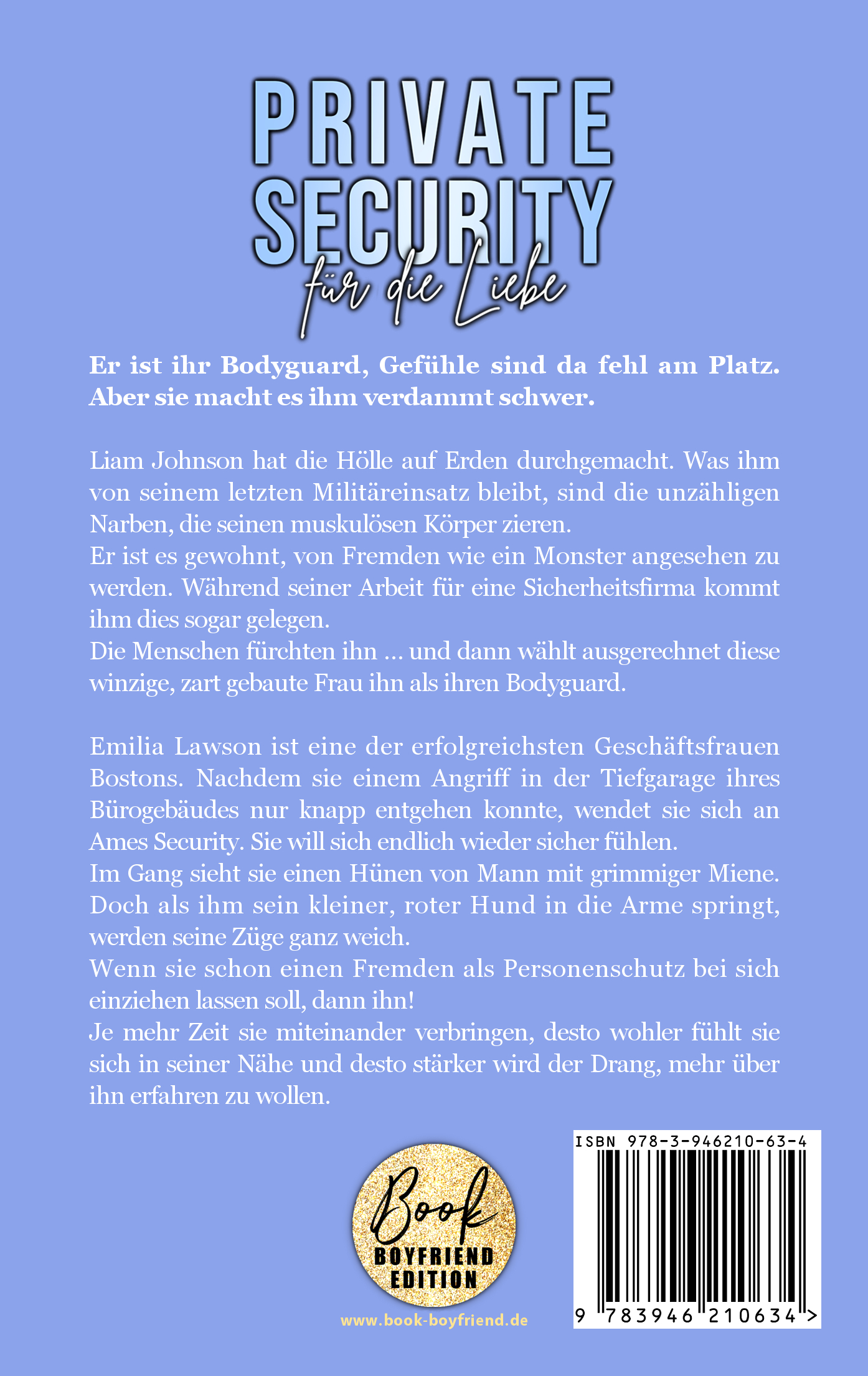Rückseitencover Private Security für die Liebe