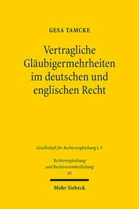 Vorderes Coverbild Vertragliche Gläubigermehrheiten im deutschen und englischen Recht