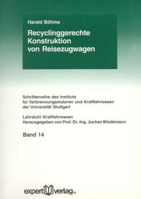 Vorderes Coverbild Recyclinggerechte Konstruktion von Reisezugwagen